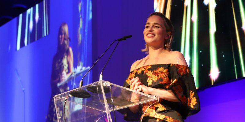 Actress Emilia Clarke as RCN ambassador