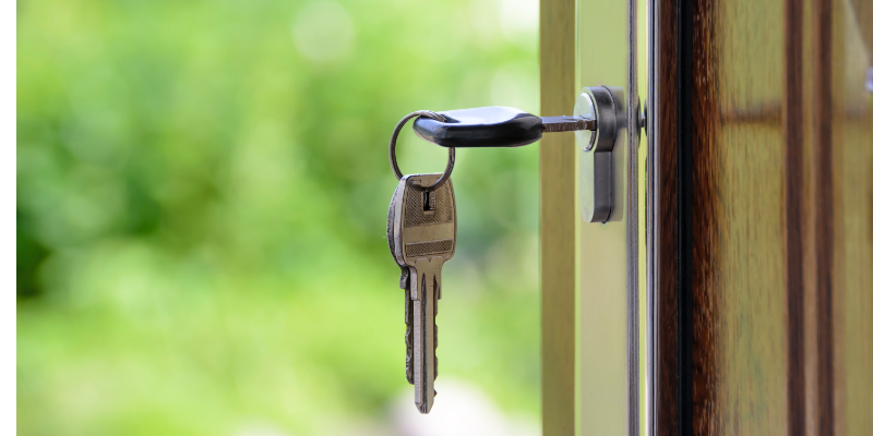 Image of keys in lock