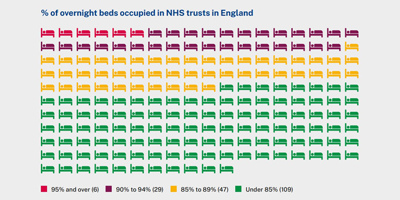 Bed occupancy graphic