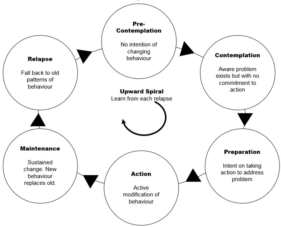 The Model And Stages Of Change Model
