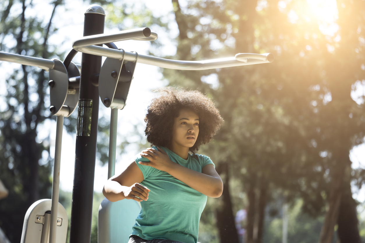 woman exercising