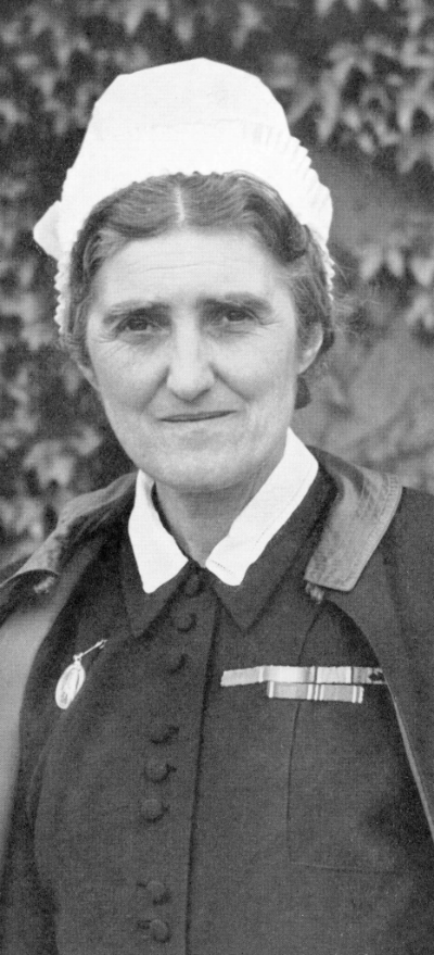 Emily MacManus, 1942–1944. Emily was actively involved in the College Council and the National Council of Nurses, as well as the General Nursing Council for England and Wales. In 1915 she joined the Civil Nursing Reserve, working with gas casualties and the influenza epidemic in the war zone just outside Rouen. During World War Two she went to Dover to receive the wounded of Dunkirk. @Model.StoryImage.Alt