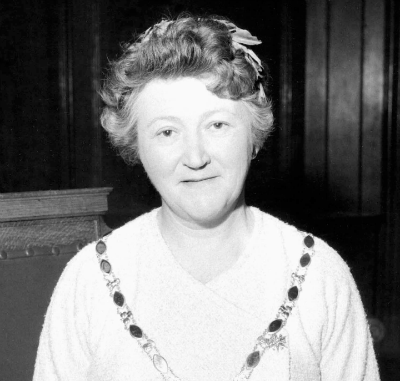 Theodora Turner, 1966–1968. Theodora trained as a midwife at the Radcliffe Infirmary. When World War Two broke out, she joined the Queen Alexandra’s Imperial Military Nursing Service. She was involved in the evacuation from Dunkirk and served in Iran and Libya. In Bari, Italy, she survived a mustard gas attack and dealt with heavy casualties. For this work she was awarded the Associate Red Cross. @Model.StoryImage.Alt