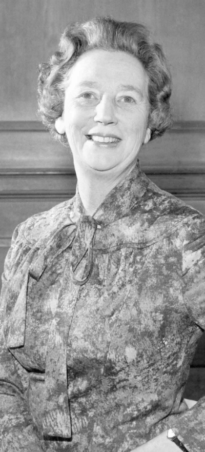 Winifred Prentice, 1972–1976. A ward sister at East Suffolk and Ipswich Hospital, Winifred went on to do the Sister Tutor qualification at the RCN and was appointed to run teaching at King’s Lynn Hospital. During World War Two she worked at Strathcathro Hospital (an Emergency Medical Service Hospital). After the war she wanted to work for the United Nations Relief and Rehabilitation Agency in Greece, but she was asked to remain in the UK as her expertise was needed as sister tutor. @Model.StoryImage.Alt