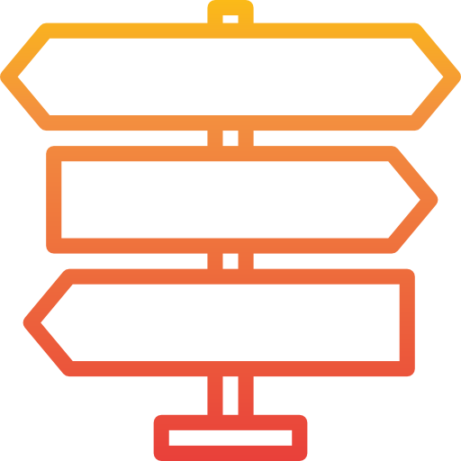 Graphic of signposts