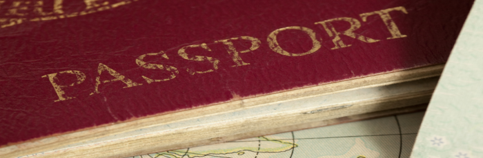 close up of a british passport