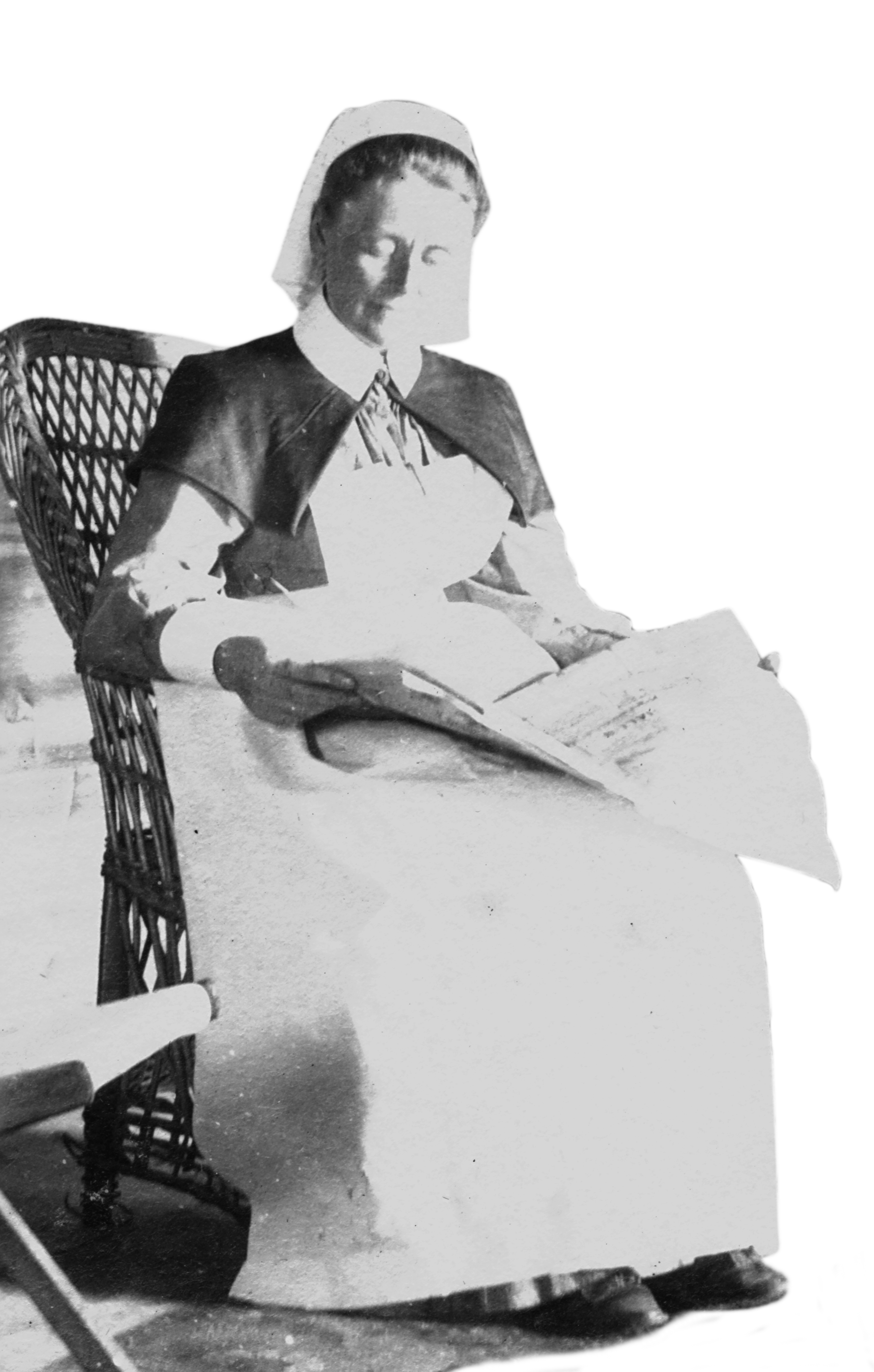 Black and white photo of Annie Warren Gill