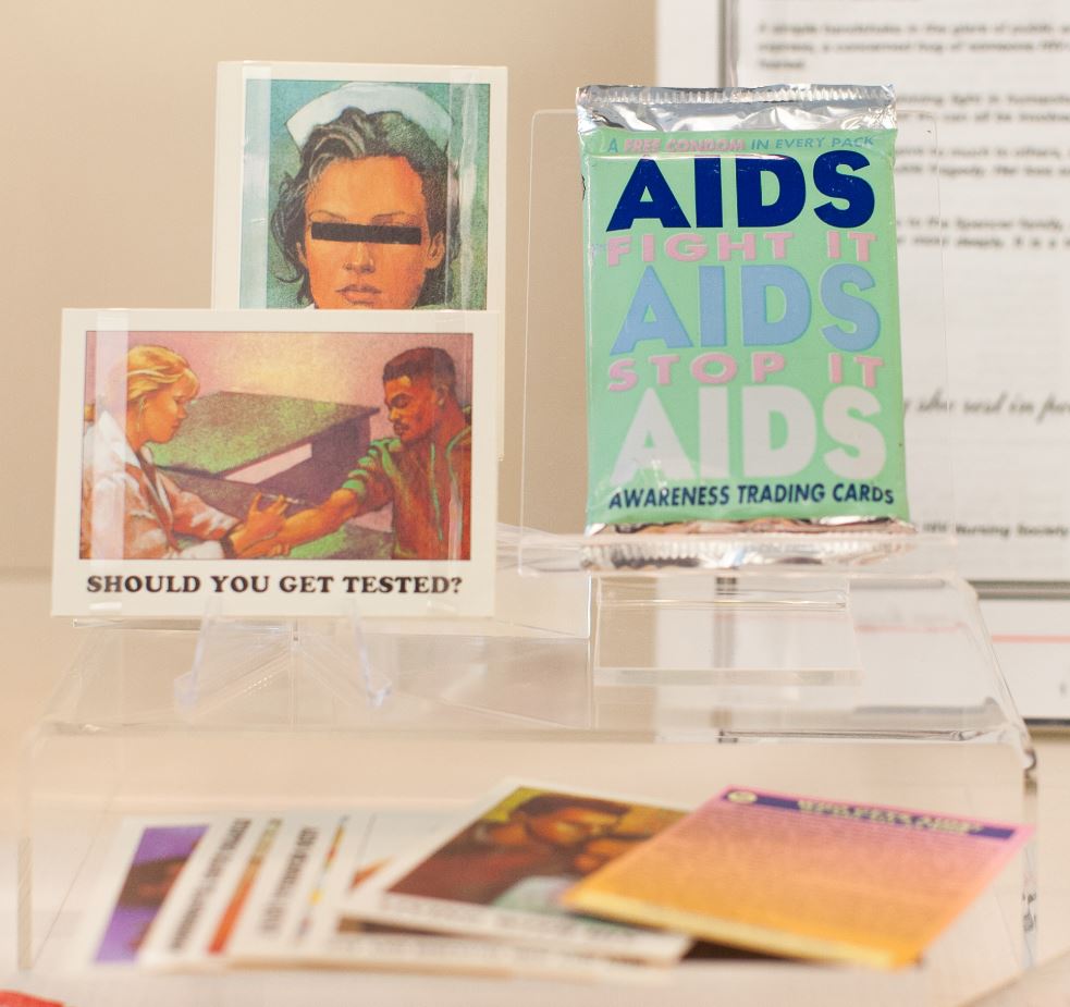 AIDS awareness trading cards,  ©1993.