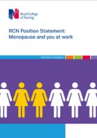 Image of RCN position statement on menopause and you at work