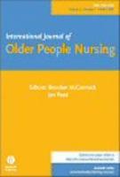 International Journal of Older People Nursing