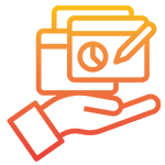 Line art representing help