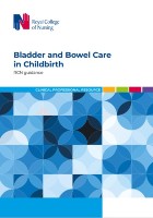 Cover of RCN publication on bladder and bowel care in childbirth