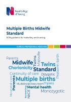 Cover of RCN publication on multiple births midwives standards