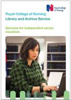 Leaflet - RCN Library and Archive Service: Services for independent sector members