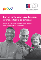 Royal College of Nursing (2016) Caring for lesbian, gay, bisexual and trans clients or patients: guide for nurses and health care support workers on next of kin issues, London: RCN.