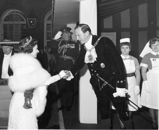 HM Queen Elizabeth II at Guildhall 1966