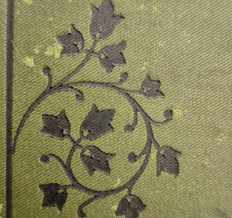 Book detail: embossed vegetal design