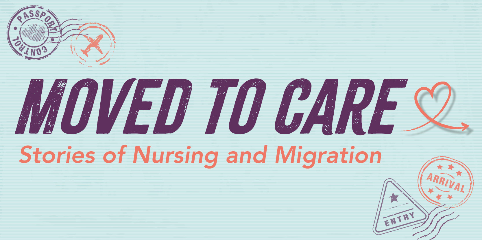 logo for Moved to Care: Stories of Nursing and Migration Exhibition 