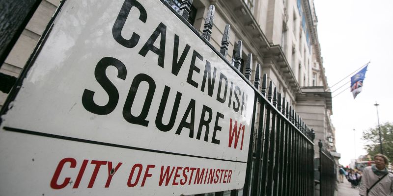 Cavendish Square Street Sign