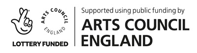 Lottery Fund and Arts Council England funded by logos