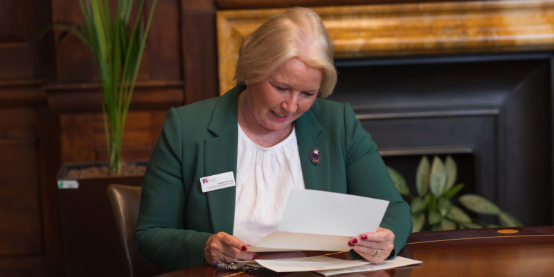 Pat Cullen opening letter confirming King Charles patronage