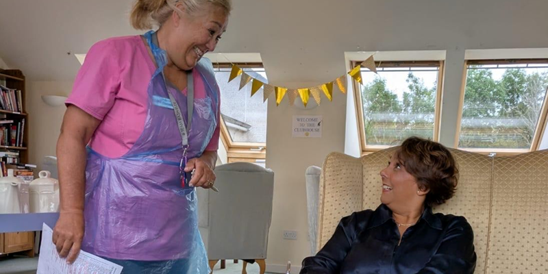 Nicola Ranger and Rashielee Care Home Staff