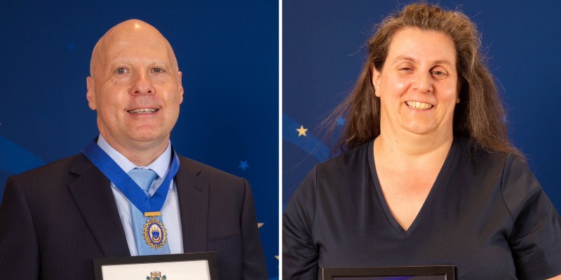 Jason Warriner and Gill Tanner at RCN Awards 2024