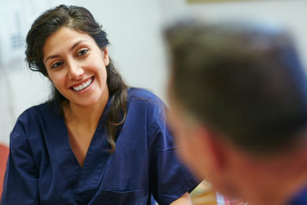 Nurses taking a break