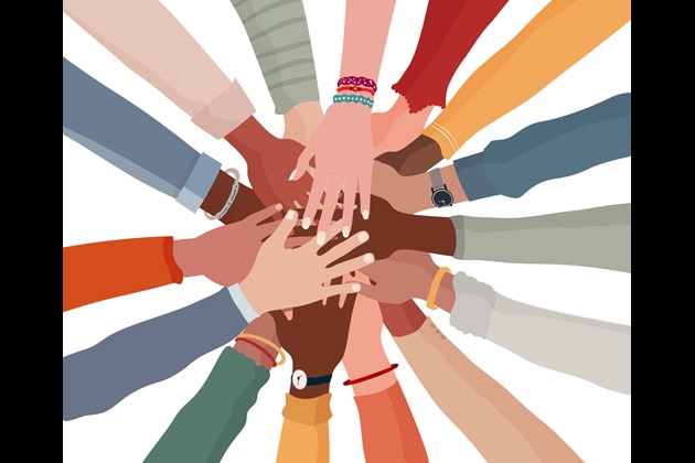 hands held in a circle