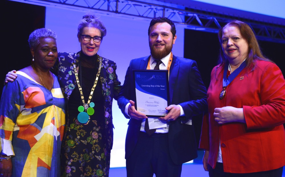 Darren Blake, learning rep of the year 2019