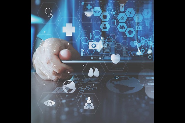 Nurse holding an ipad