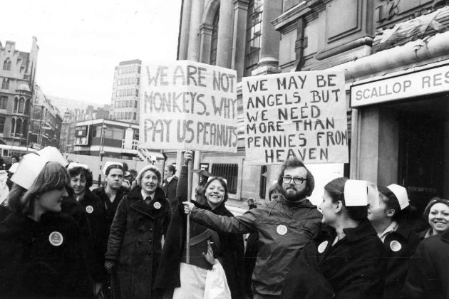 Demonstration for the “Pay not Peanuts” Campaign, 1978-1980
