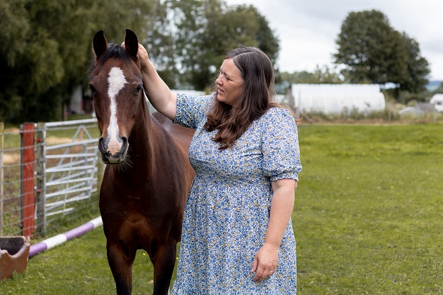 Liz Dobson and horse