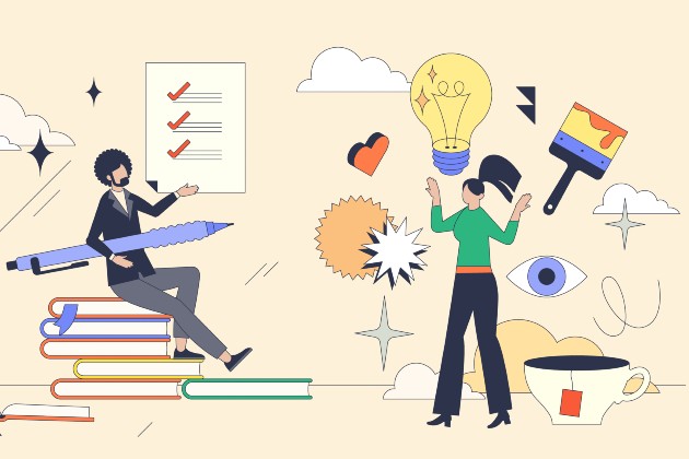 Students action graphic