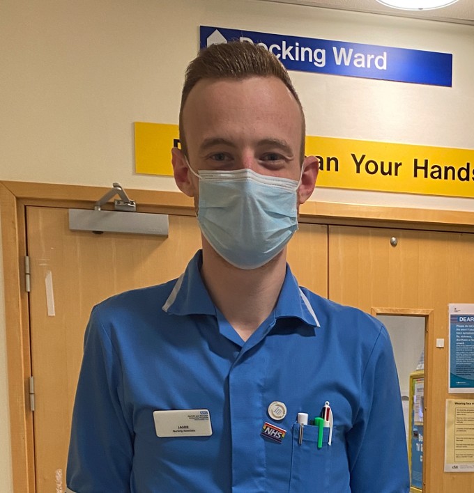 Nursing associate Jamie Sutton