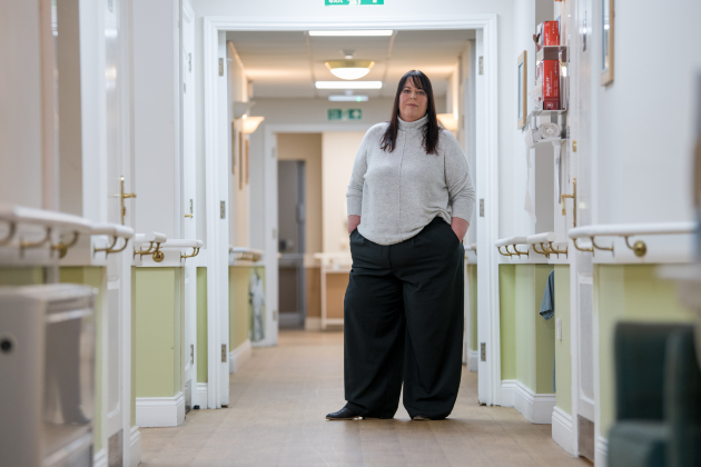 Hayley Robertshaw, Director of Care and Development, pictured at a St Martins Care home in north-east England