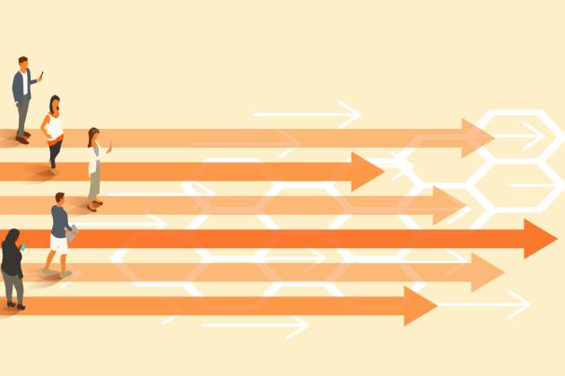 Career progression concept arrows 630x420