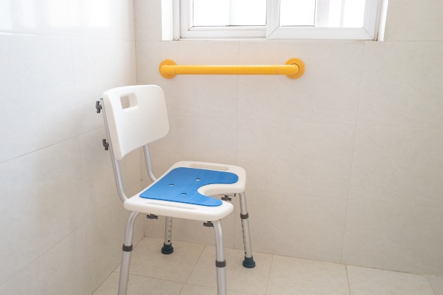 Chair for use in a shower