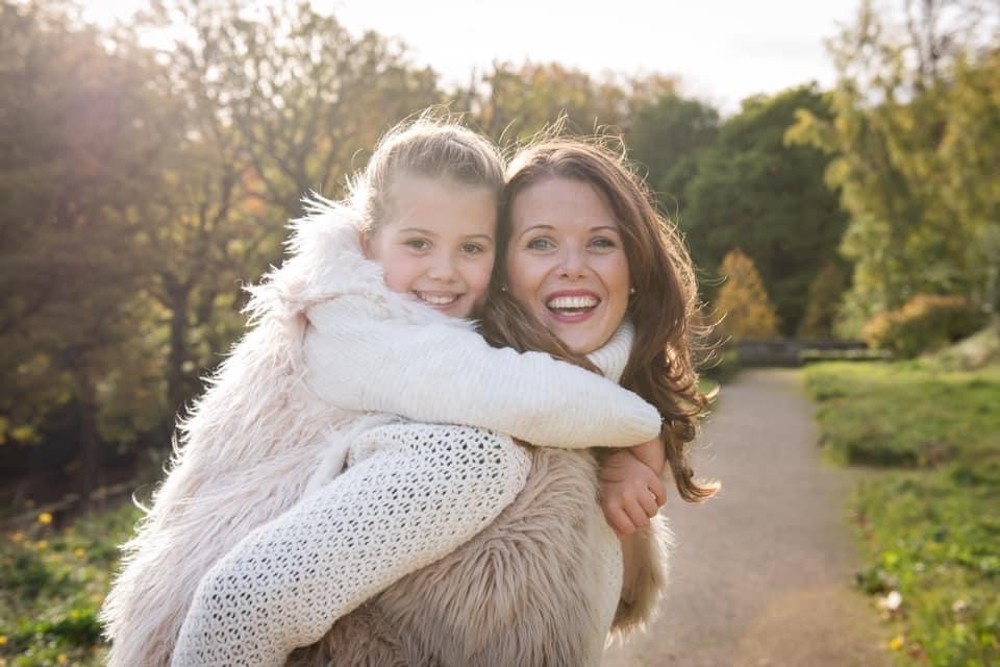 Charlotte Ward and daughter