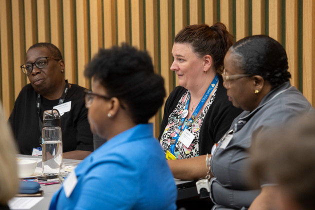 Laura Duffell speaking at an event
