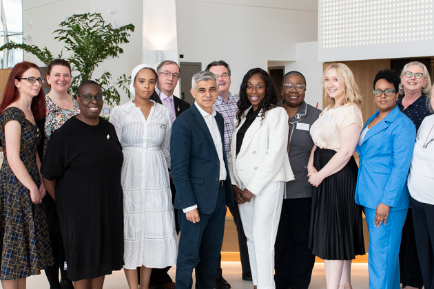 RCN members with Sadiq Khan