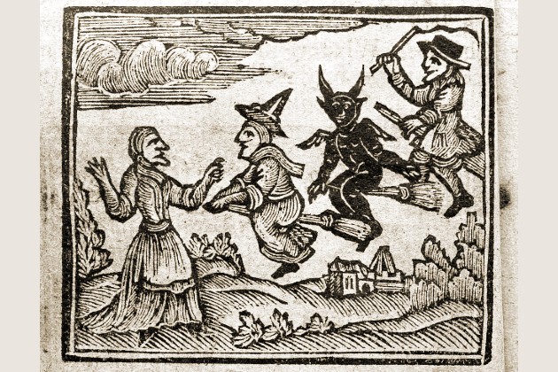 Credit: The history of witches and wizards: giving a true account of all their tryals in England, Scotland, Swedeland, France, and New England; with their confession and condemnation / Collected from Bishop Hall, Bishop Morton, Sir Matthew Hale, etc. By W.P.  Wellcome Collection.