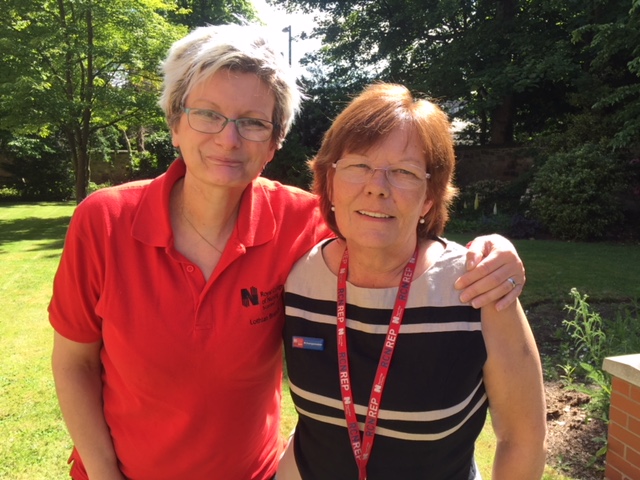 Janette, RCN Learning Rep, and Linda, RCN Steward