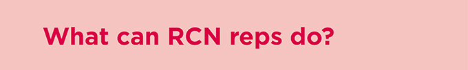 What can rcn reps do?