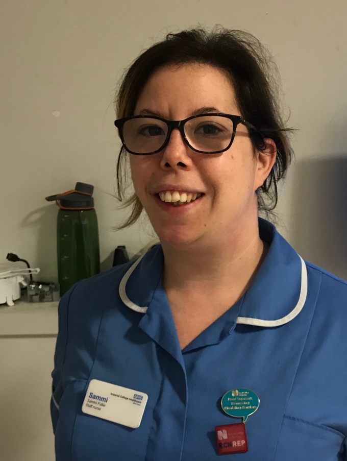 Sammi Fuller in nurse uniform