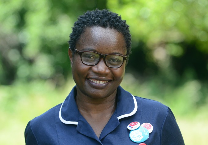 NHS Nurse and RCN member Eva Omondi who successfully campaigned against the immigration health surcharge