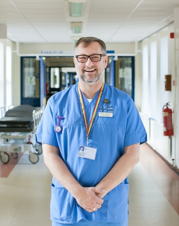 Billy Nichols in work uniform