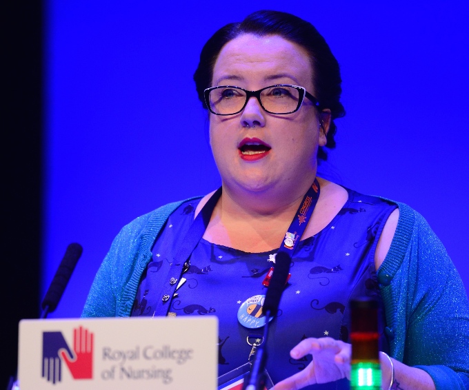 Helen O'Boyle at RCN Congress