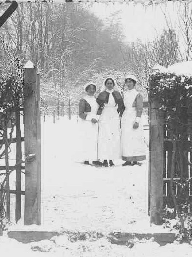 Nurses in the snow