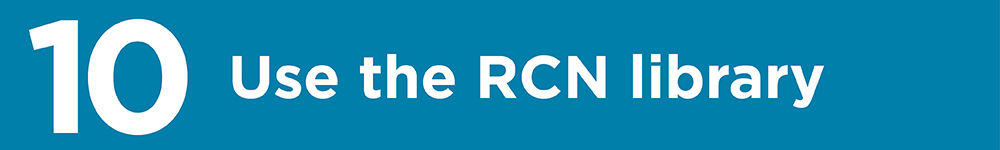 CPD advice: Use the RCN library